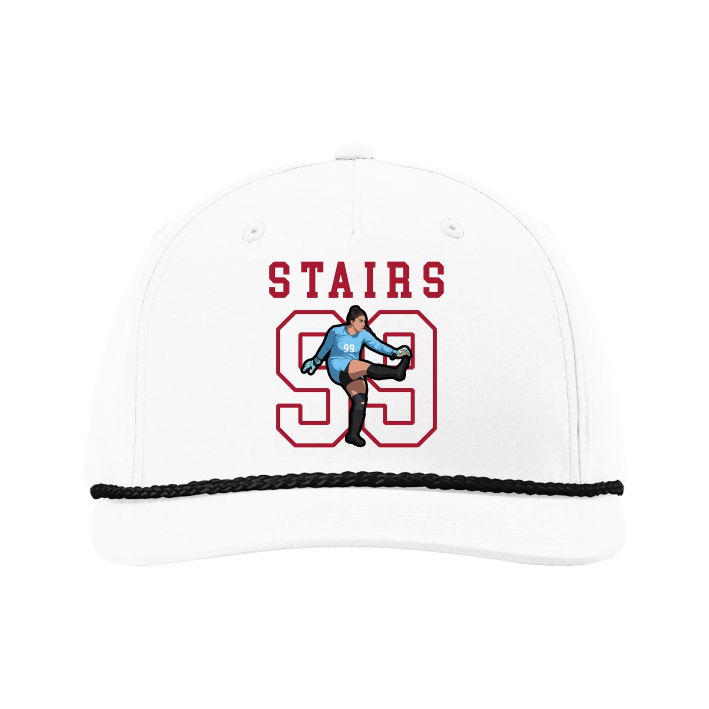 Five-Panel Classic Rope Cap — Shirsey in White