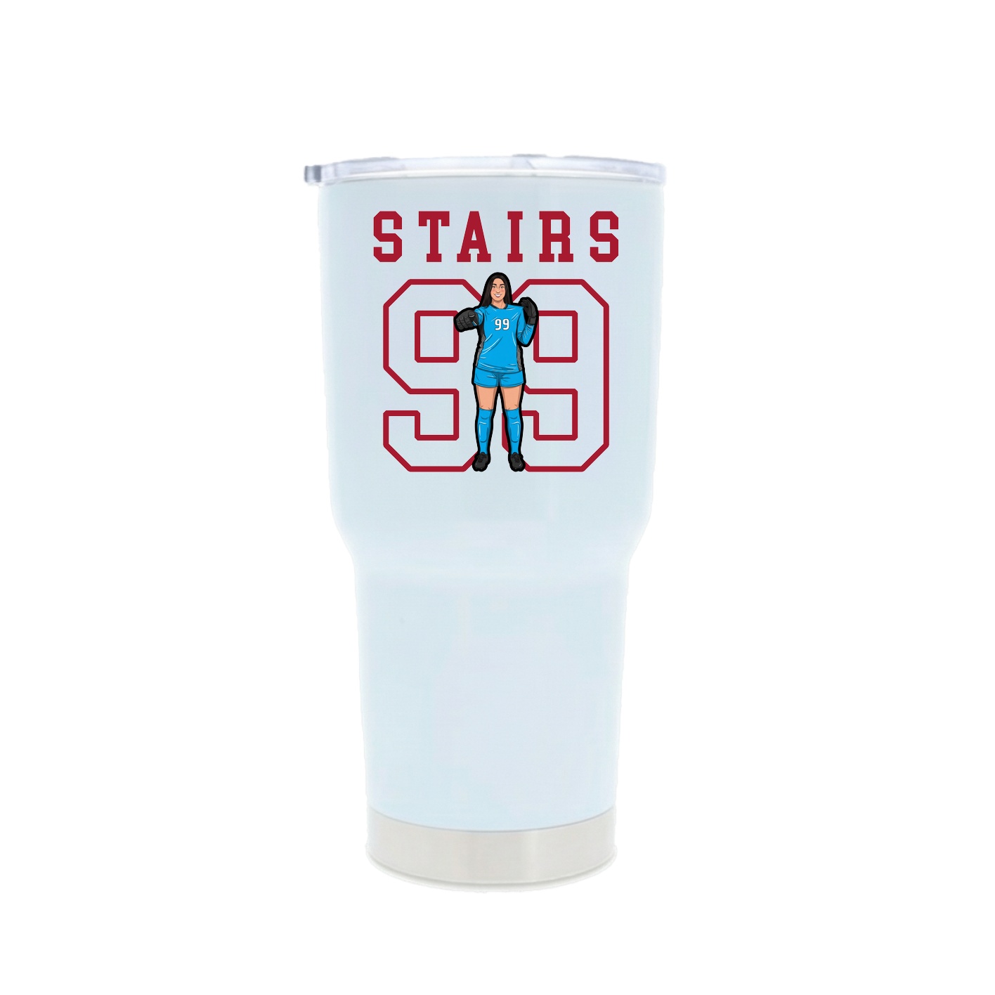 30oz Stainless Steel Tumbler — Shirsey in White