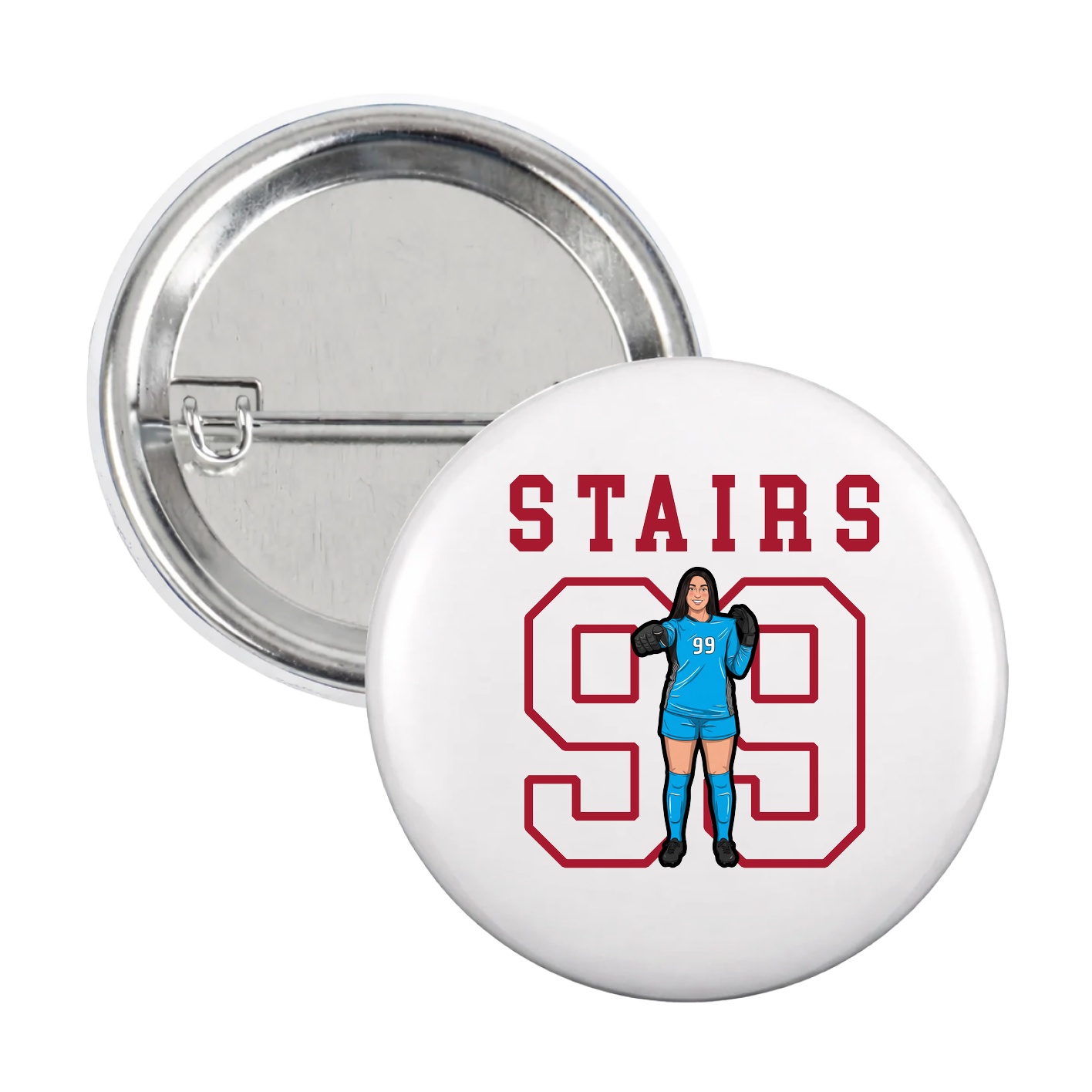 Game Day Button — Shirsey in White