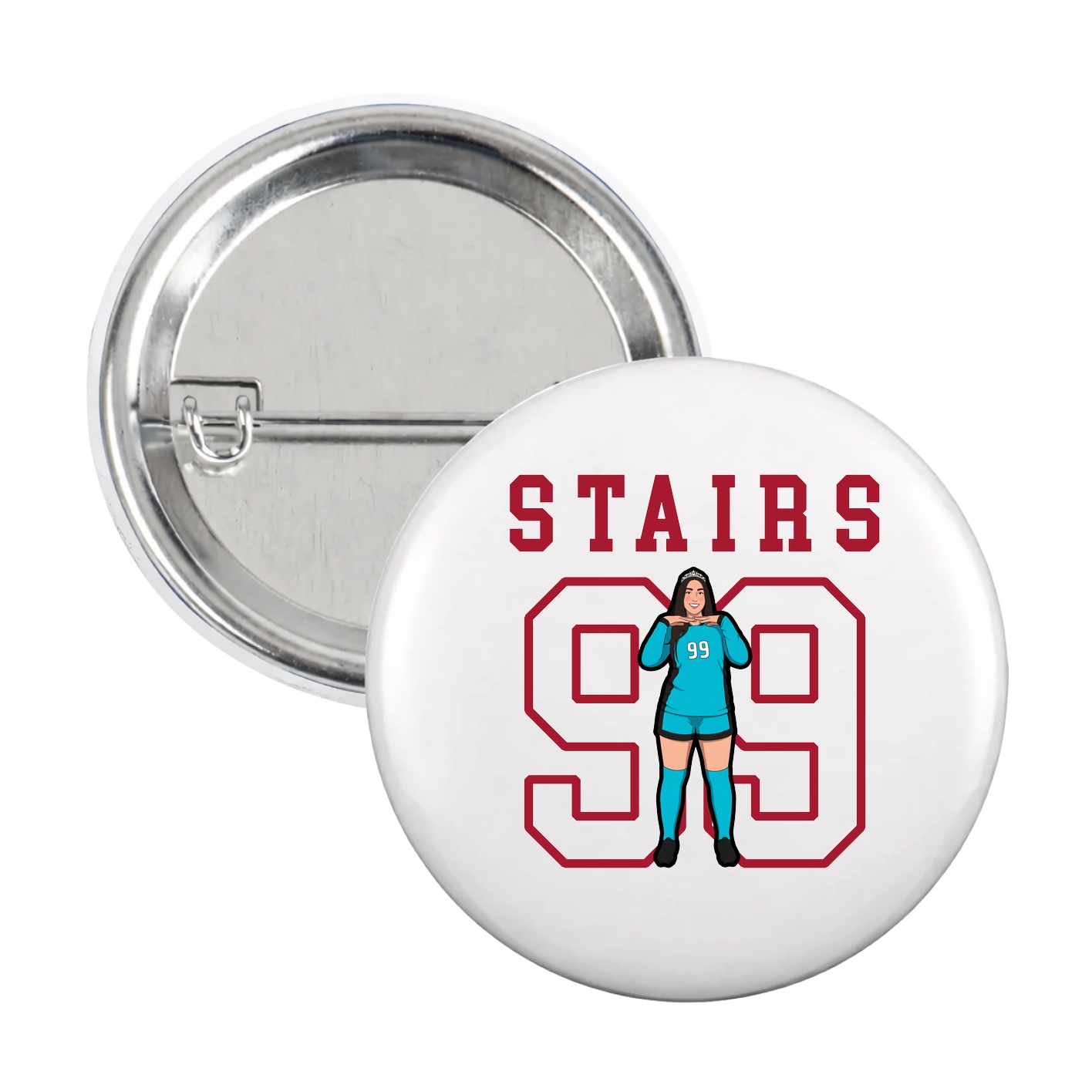 Game Day Button — Shirsey in White