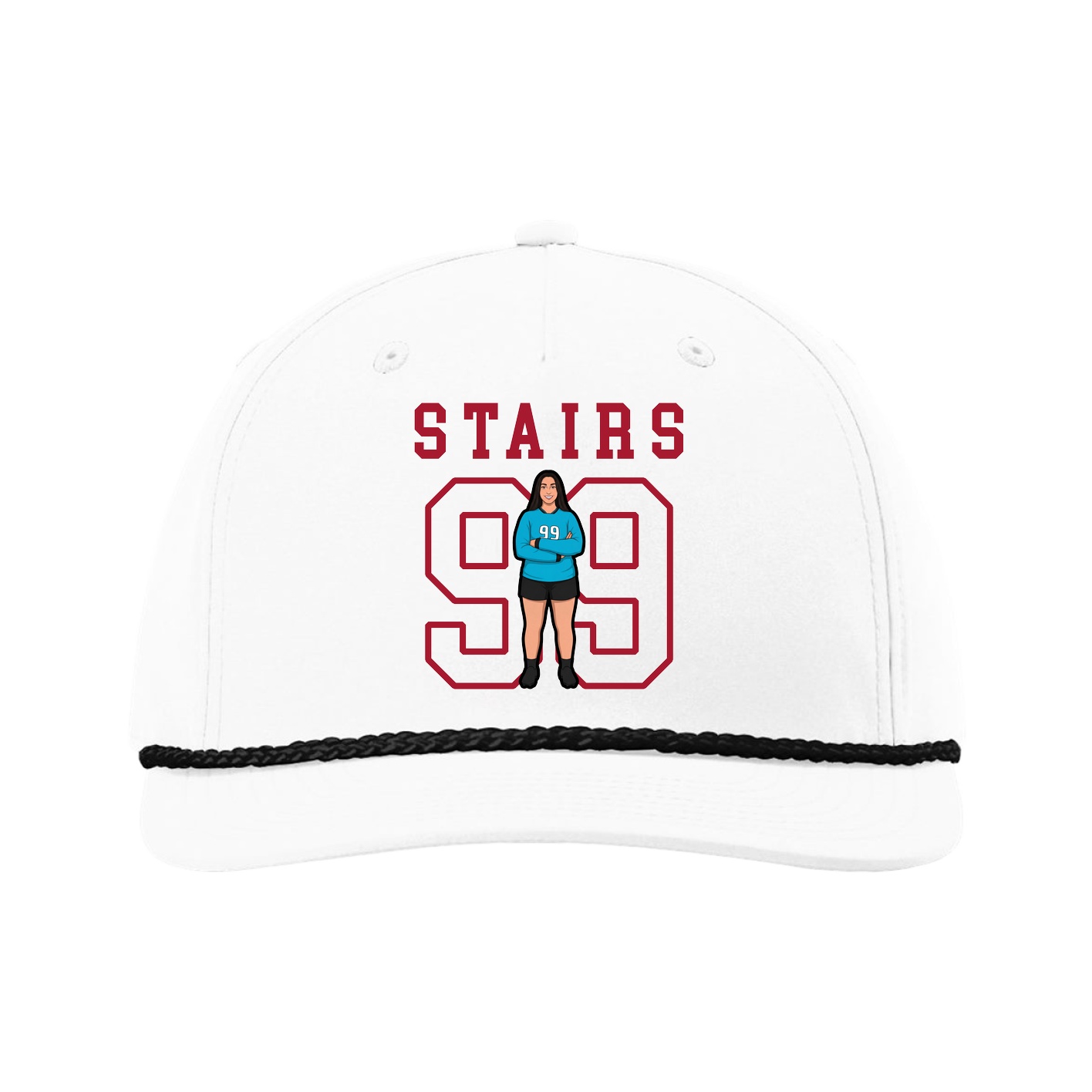 Five-Panel Classic Rope Cap — Shirsey in White