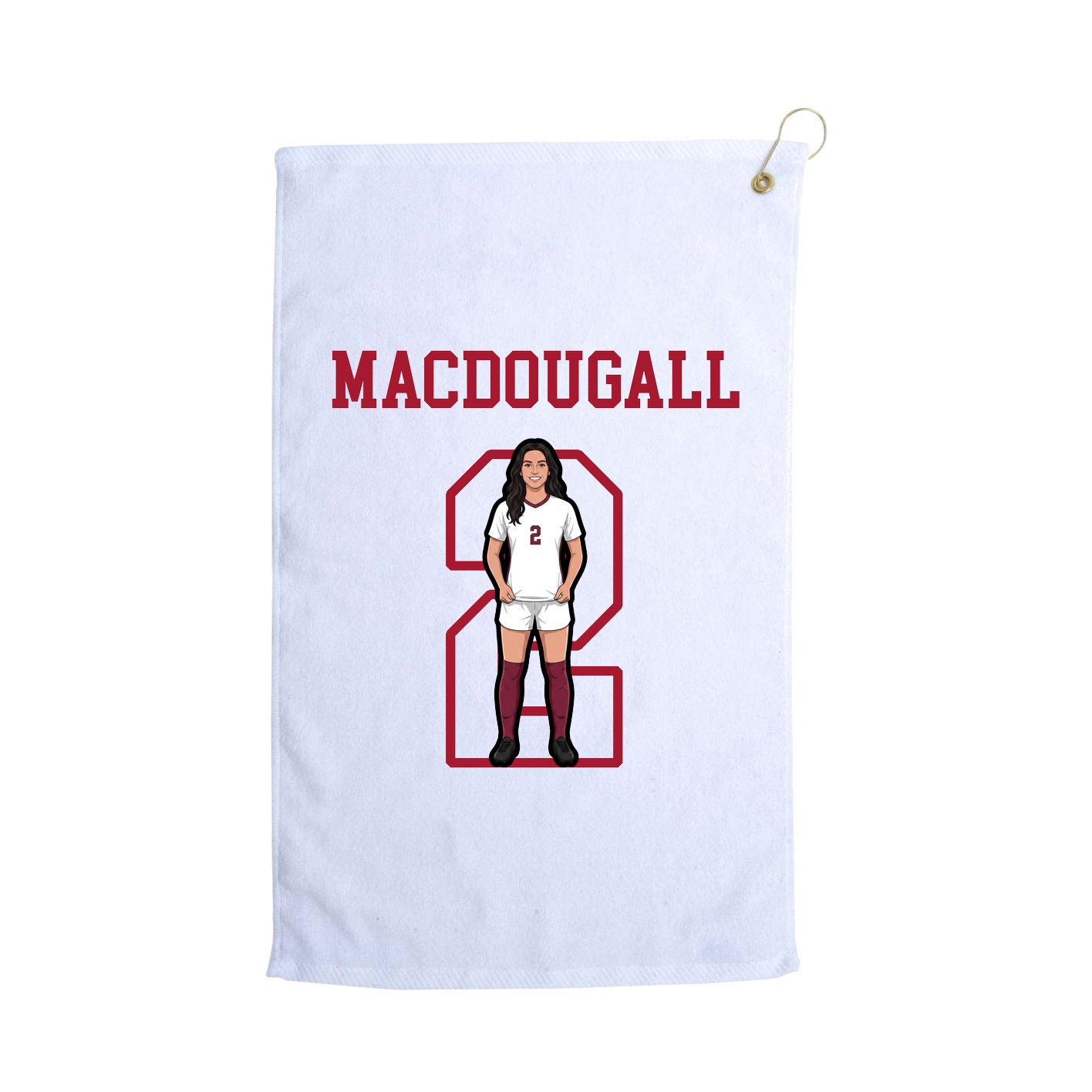 Golf Towel — Shirsey in White