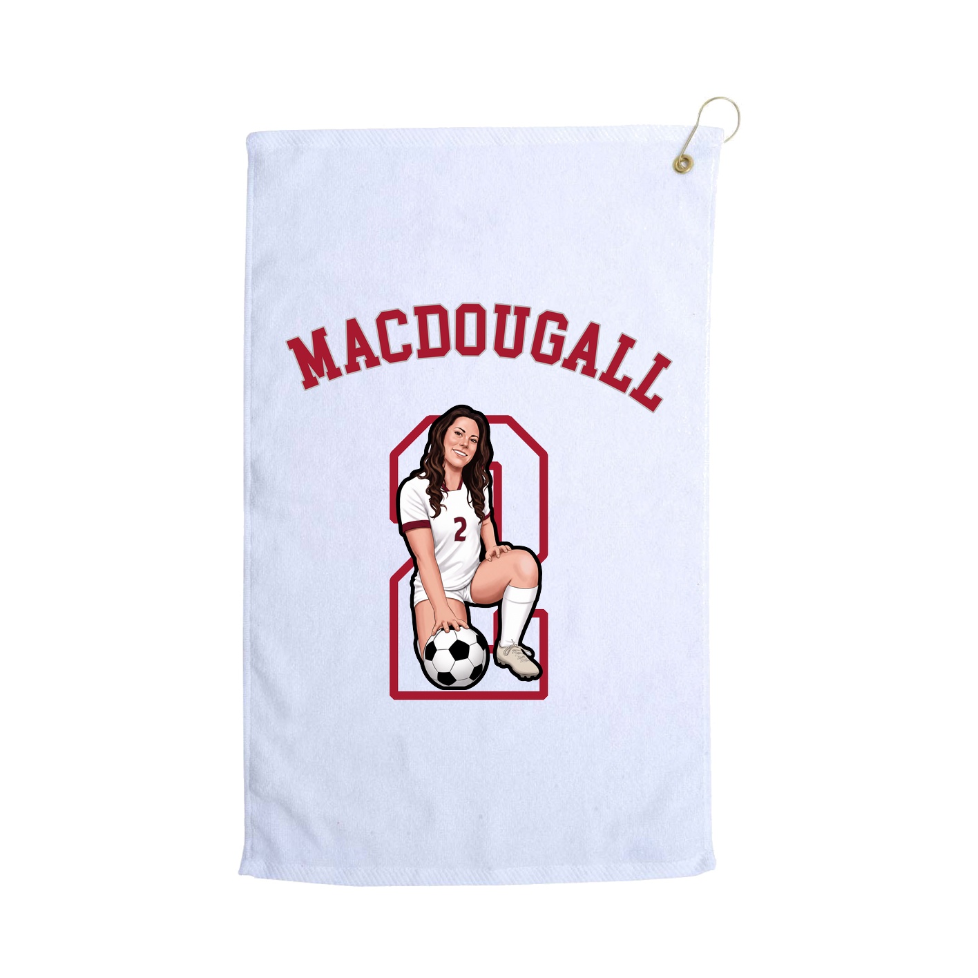 Golf Towel — Shirsey Arch in White