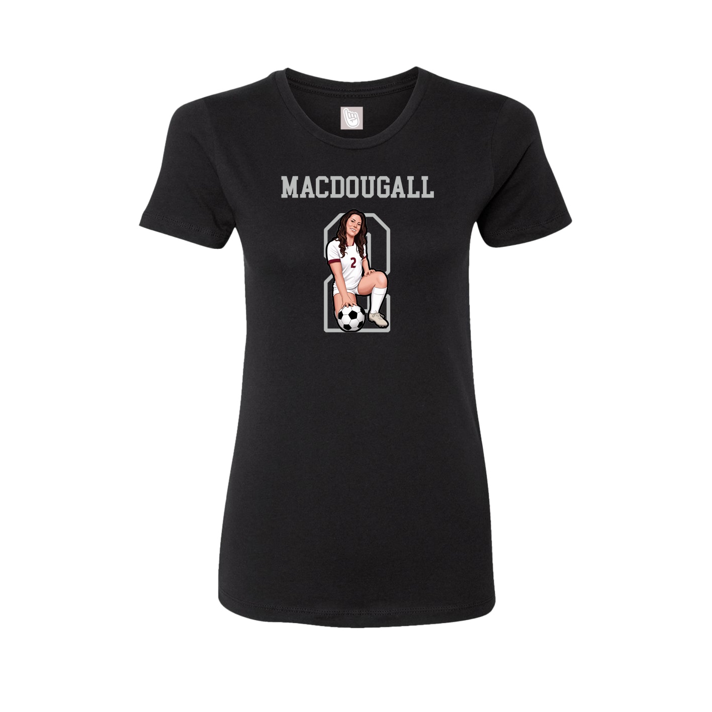 Fitted Women's Tee — Shirsey in Black