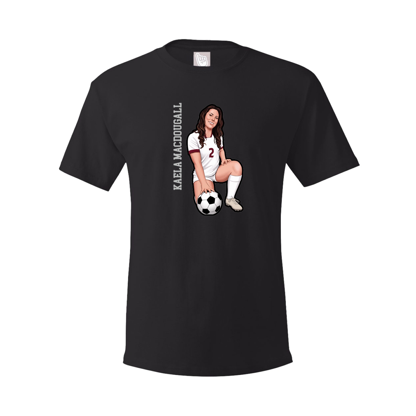 Tee — Name Vertical in Black