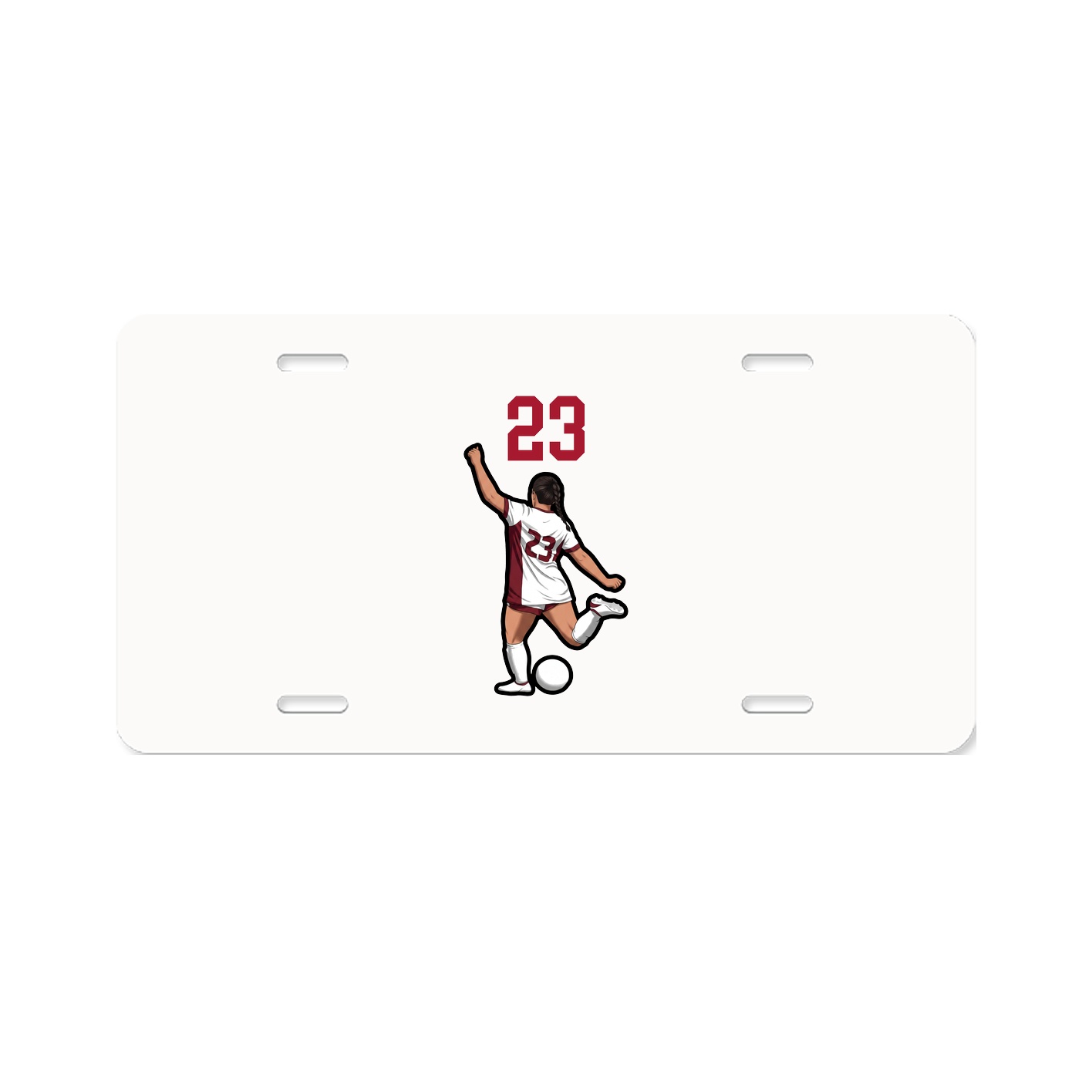License Plate — Number Top in Classic
