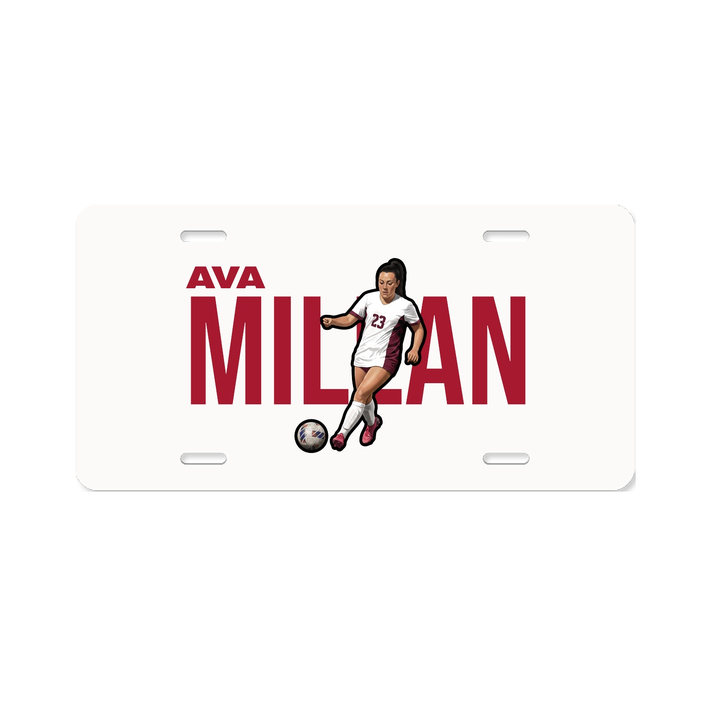 License Plate — Player Name in Classic
