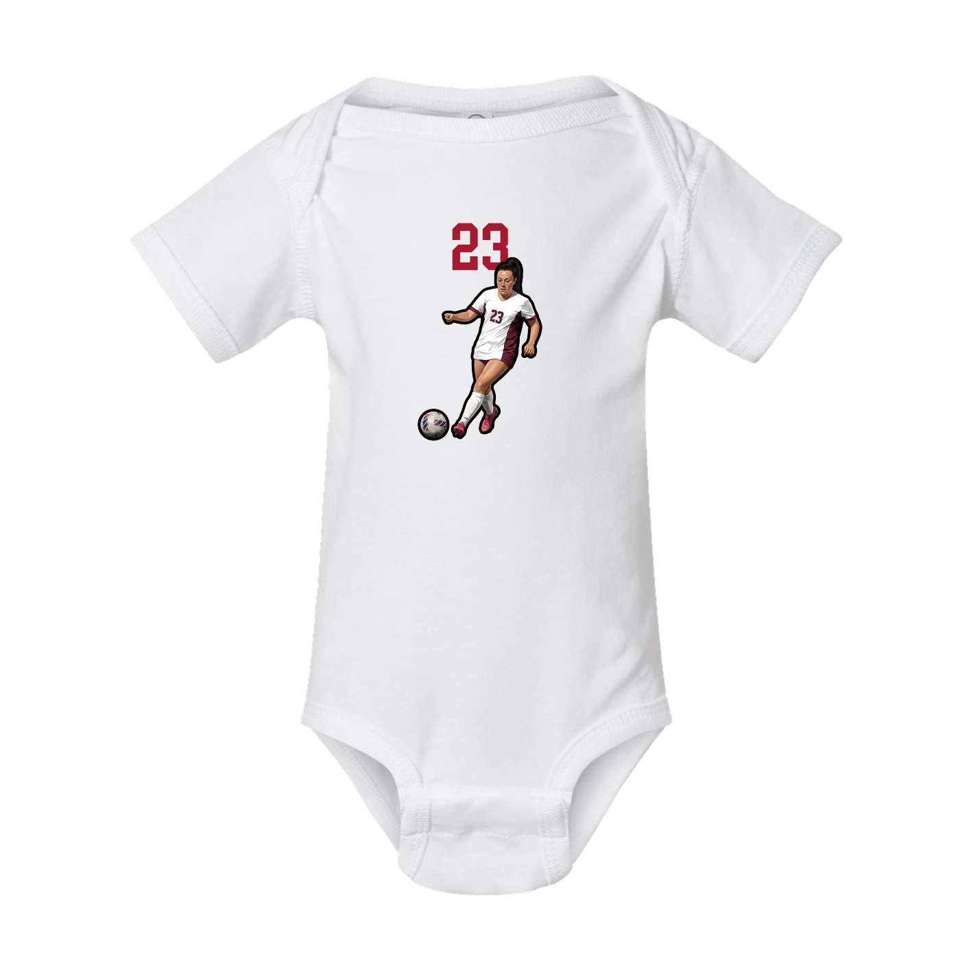 Baby Onesie — Number Top in White