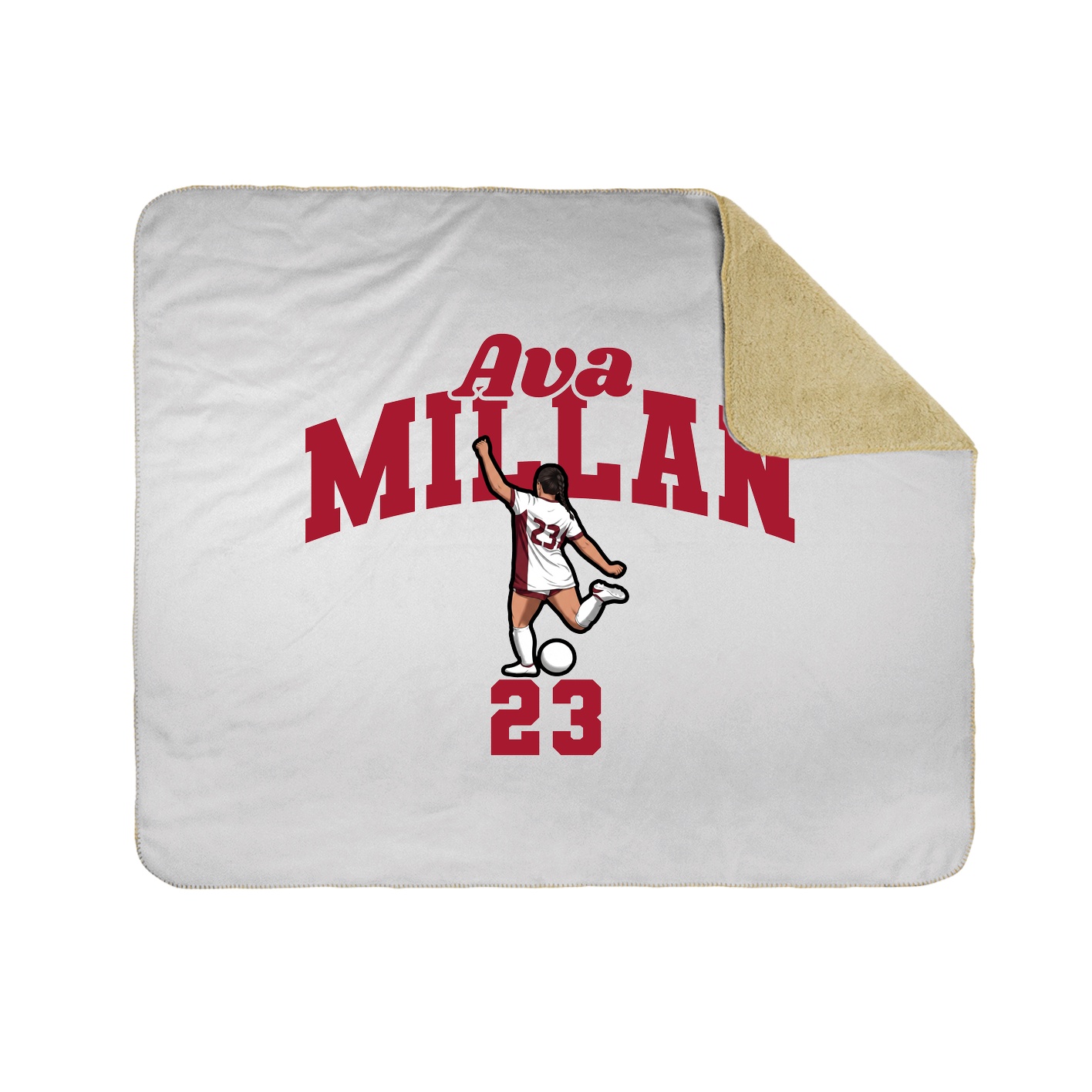 Throw Blanket — Signature Arch in White