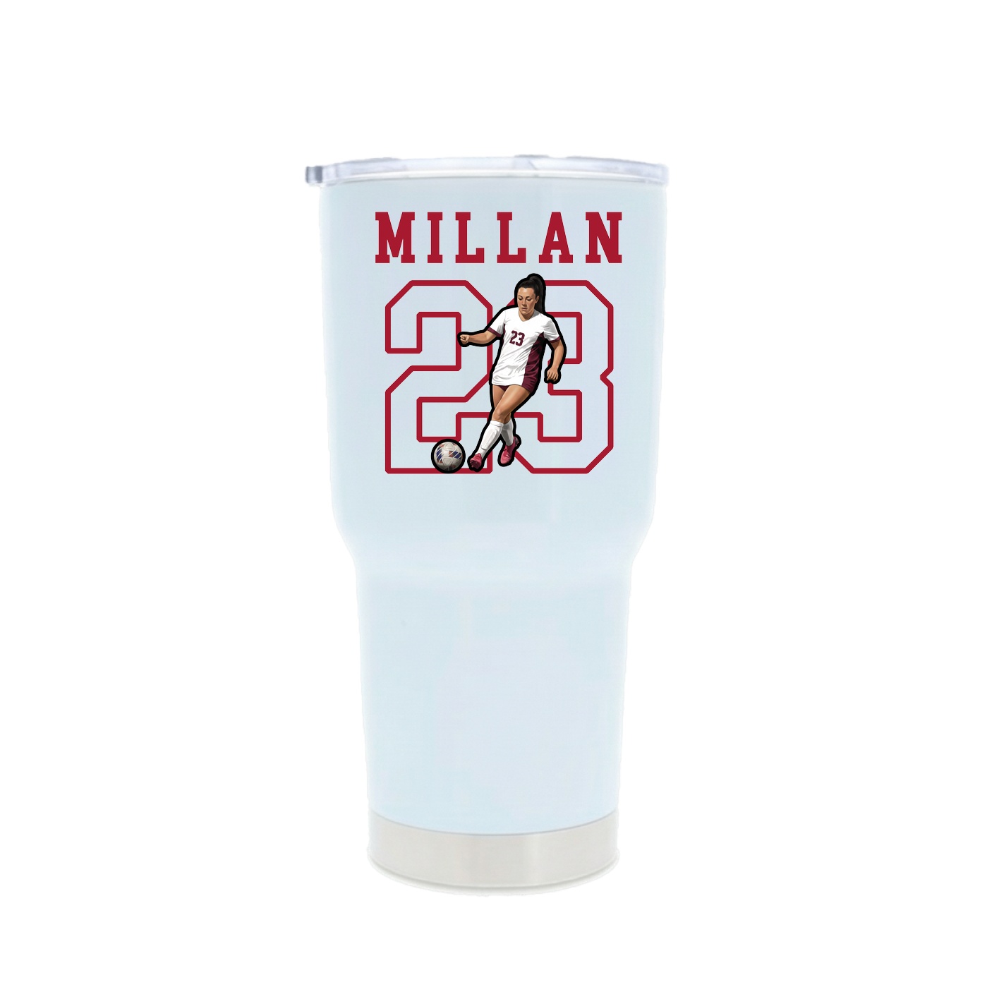 30oz Stainless Steel Tumbler — Shirsey in White