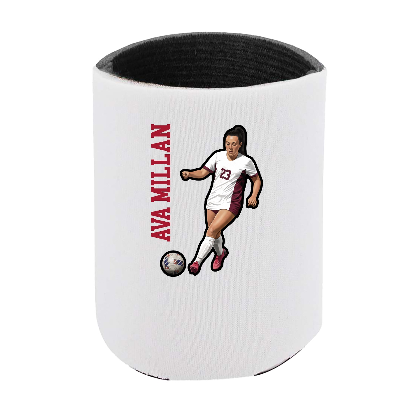 Can Holder — Name Vertical in White