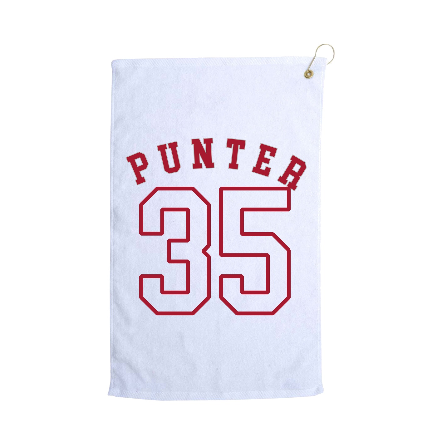Golf Towel — Shirsey Arch in White
