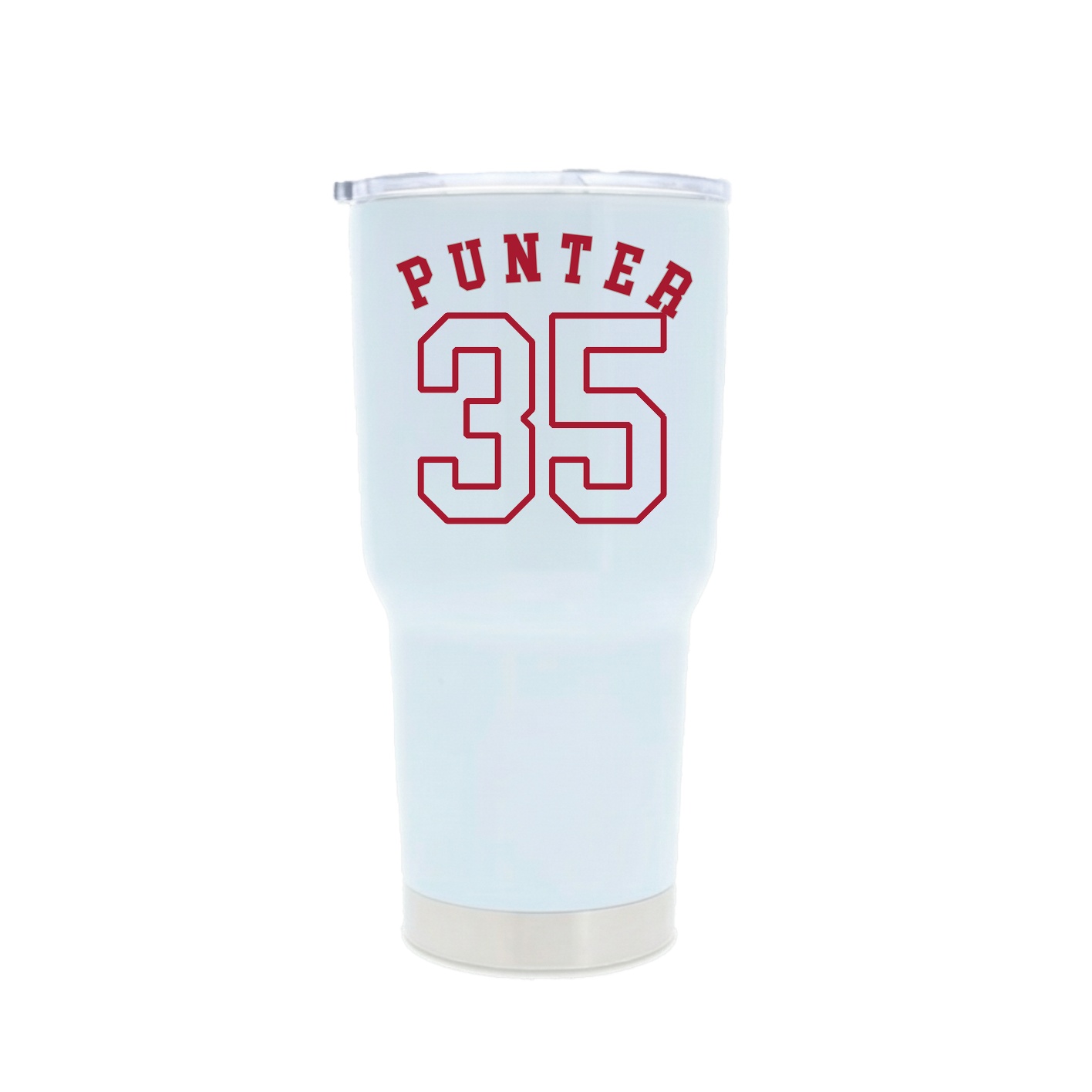 30oz Stainless Steel Tumbler — Shirsey Arch in White