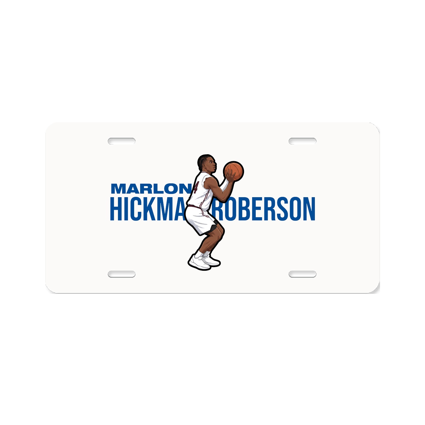 License Plate — Player Name in Classic