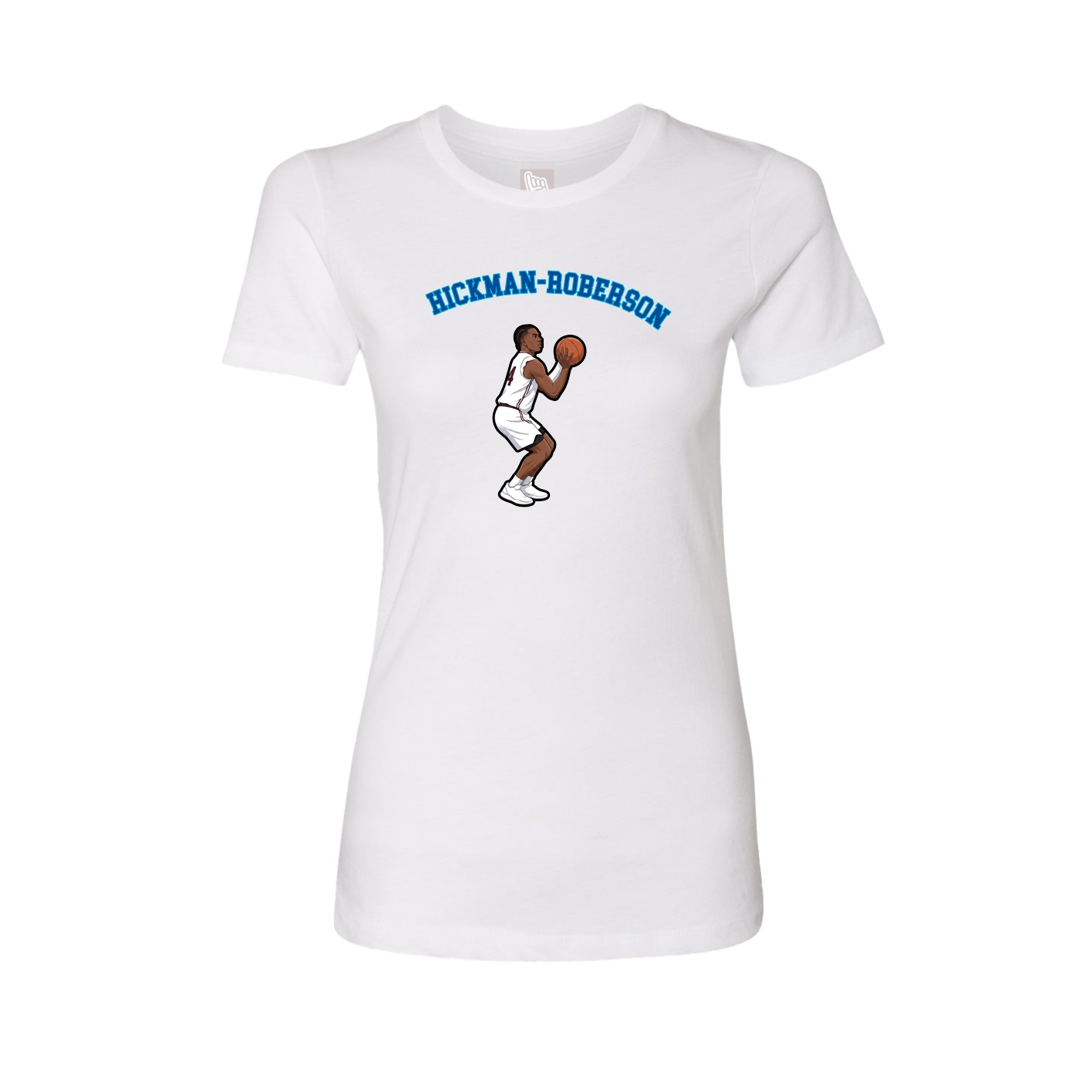 Fitted Women's Tee — Shirsey Arch in White