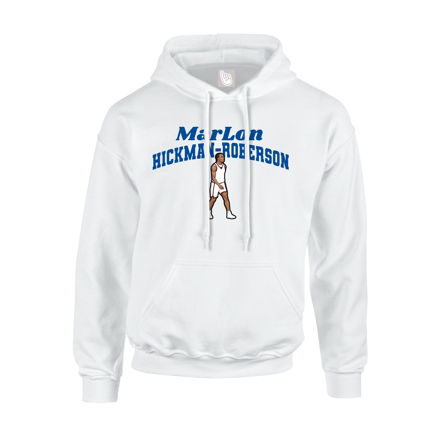 Youth Hoodie — Signature Arch in White
