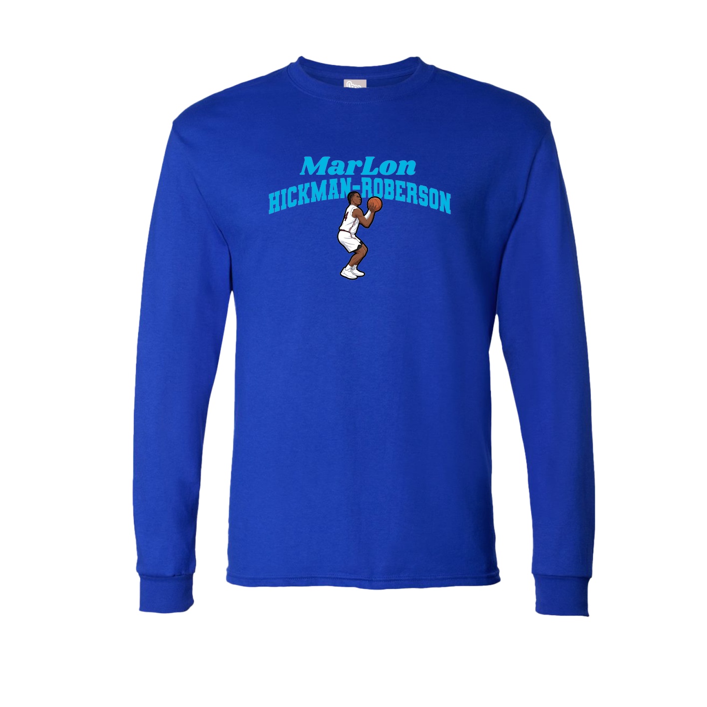 Long Sleeve Tee — Signature Arch in Royal
