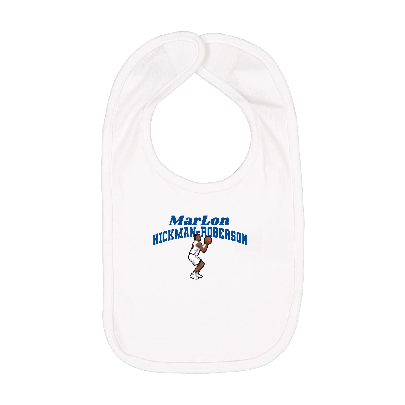 Infant Bib — Signature Arch in White