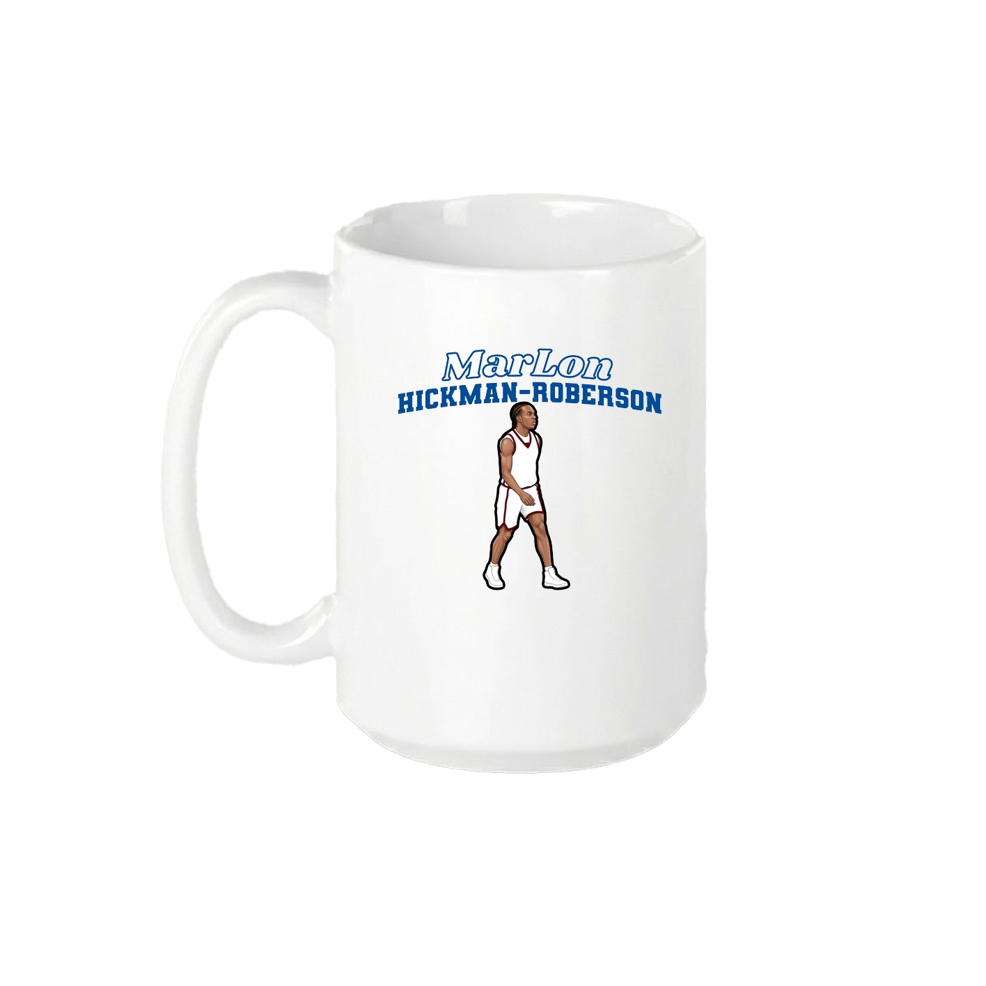 15oz Coffee Mug — Name Arch in White