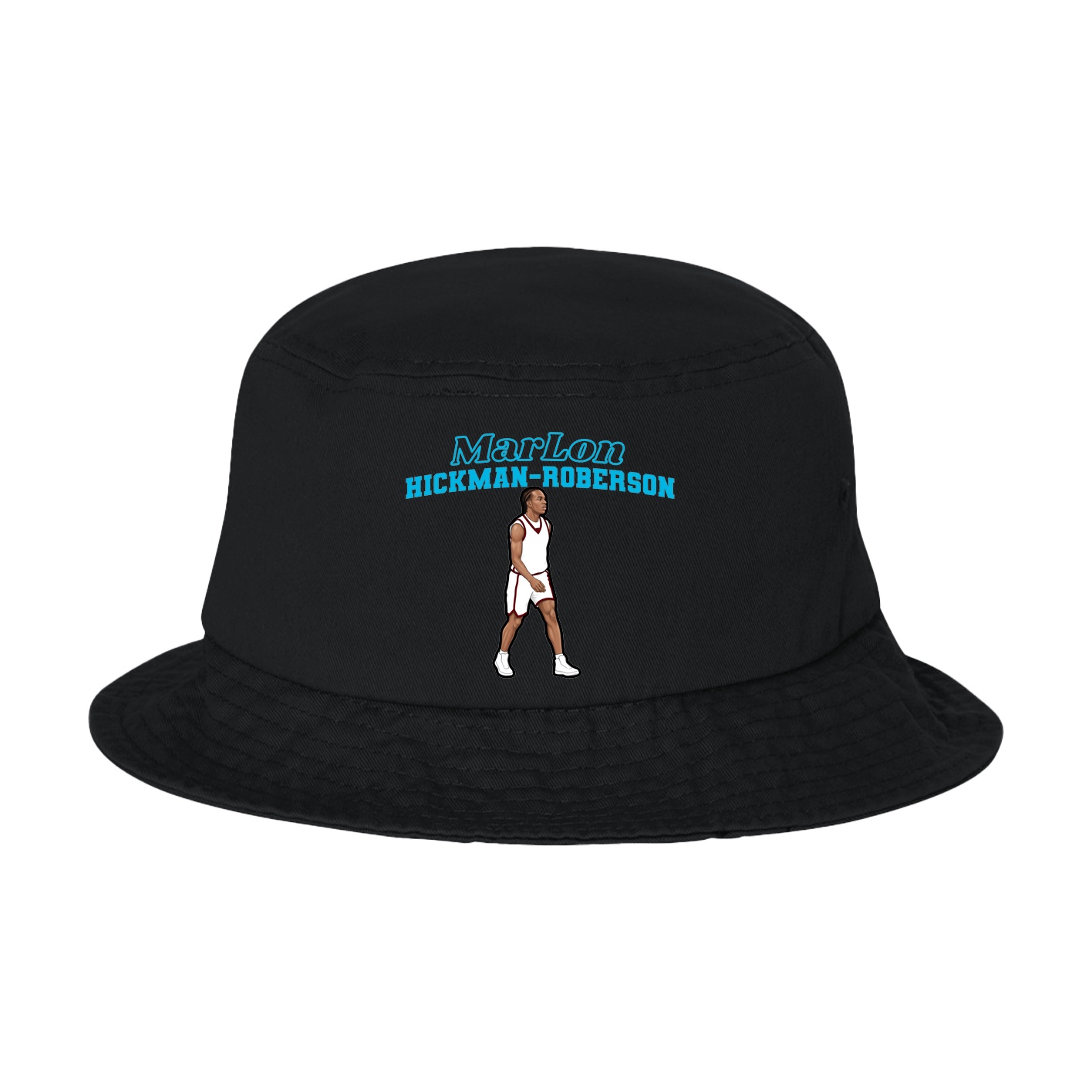 Bucket Cap — Name Arch in Black