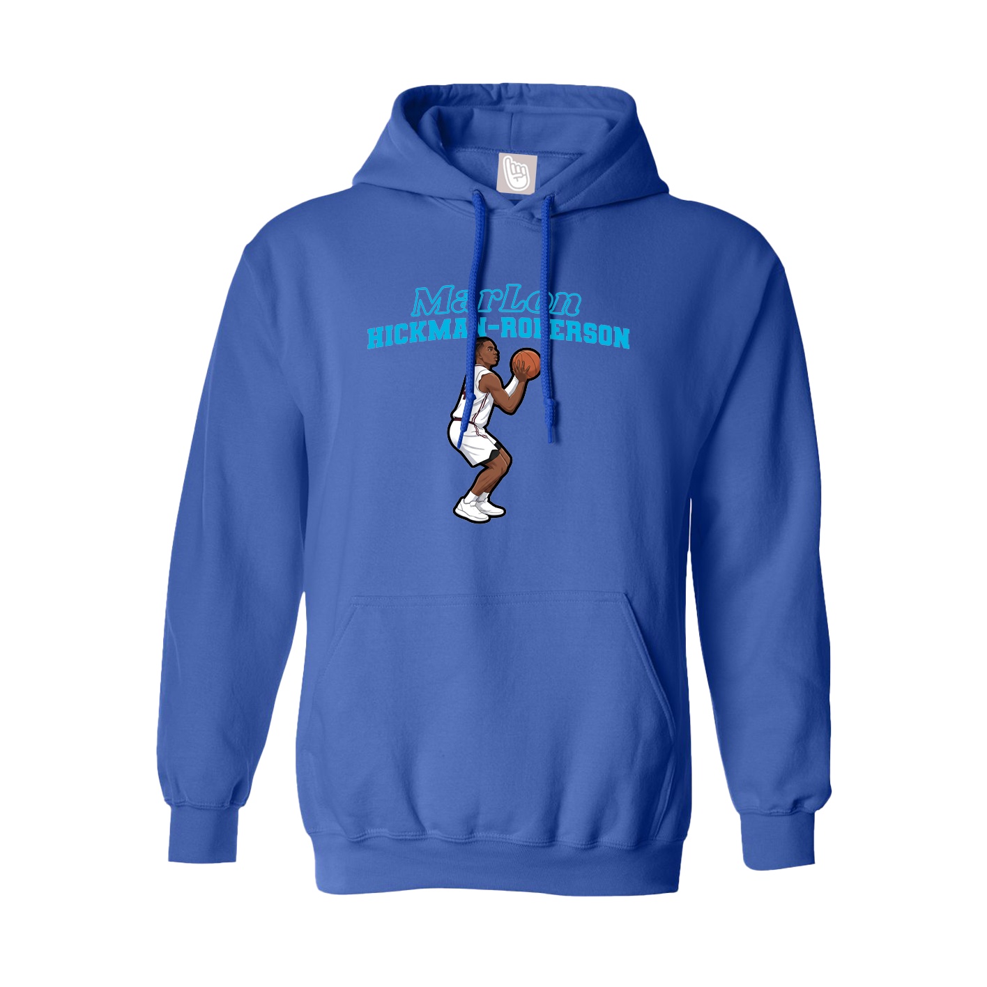 Hoodie — Name Arch in Royal