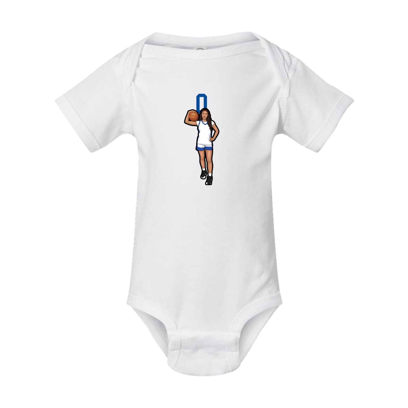 Baby Onesie — Number Top in White