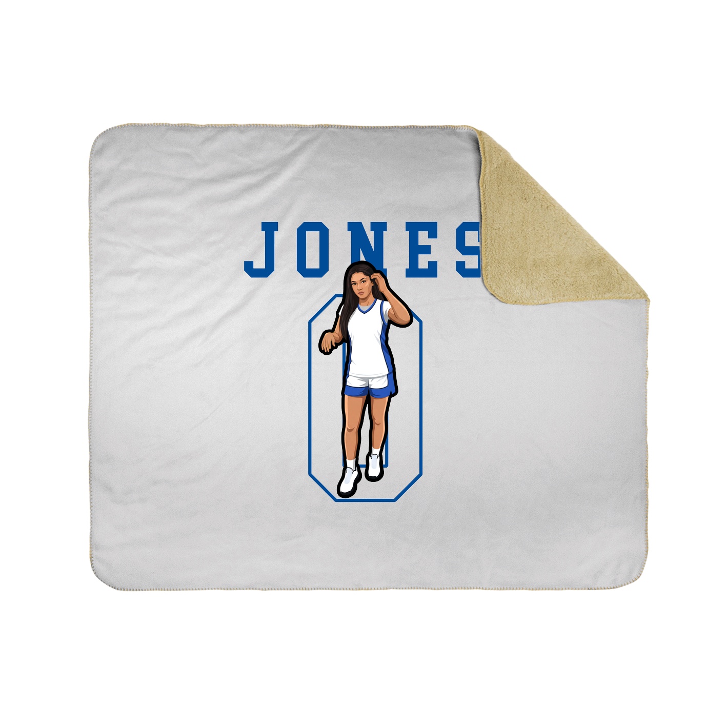 Throw Blanket — Shirsey in White