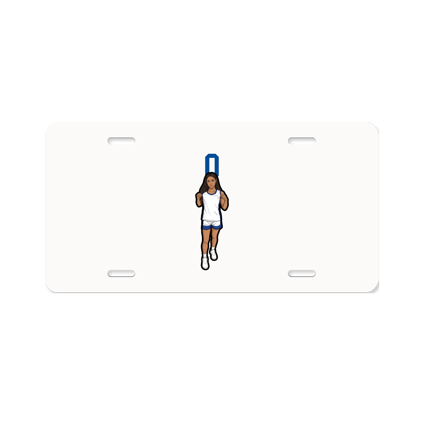 License Plate — Number Top in Classic