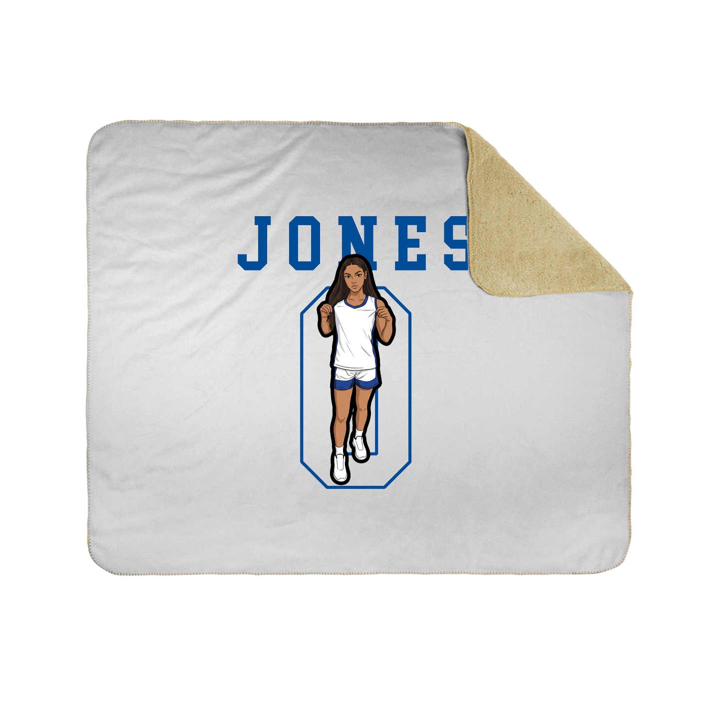 50x60 Sherpa Lined Throw Blanket