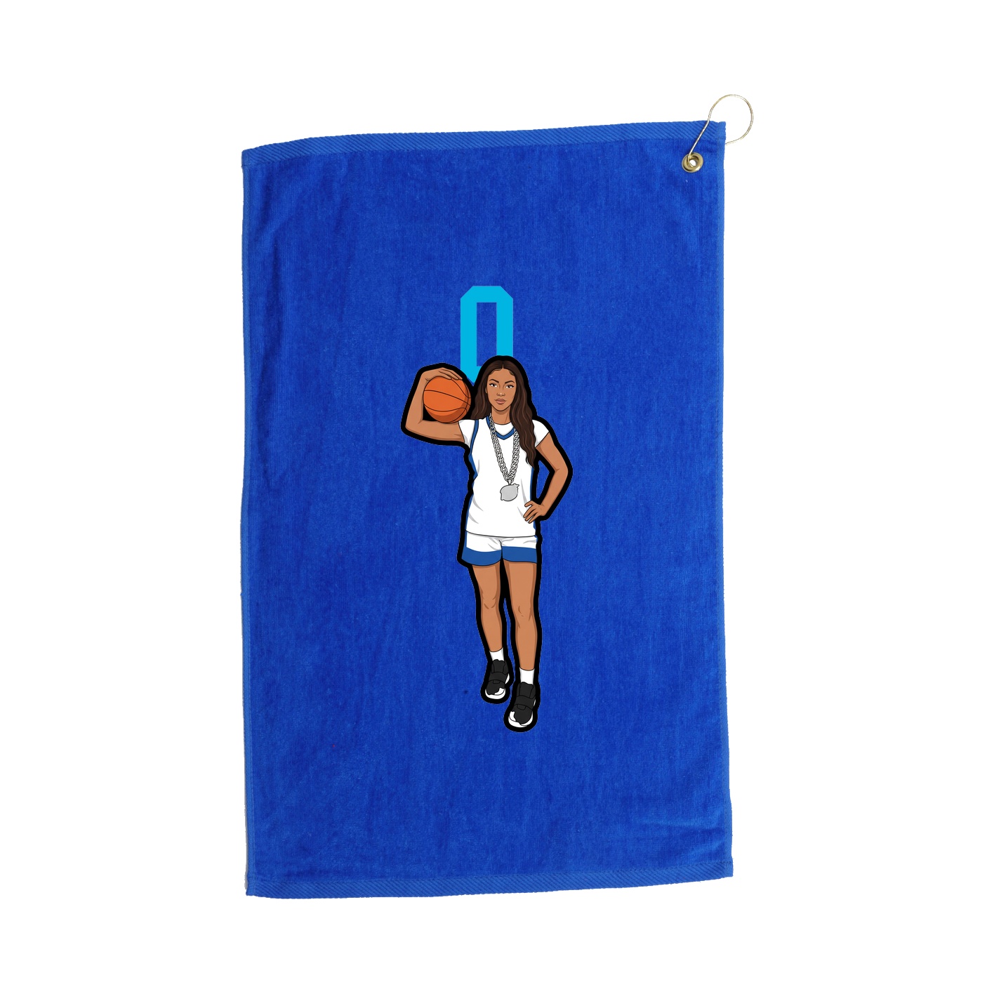 Golf Towel — Number Top in Royal