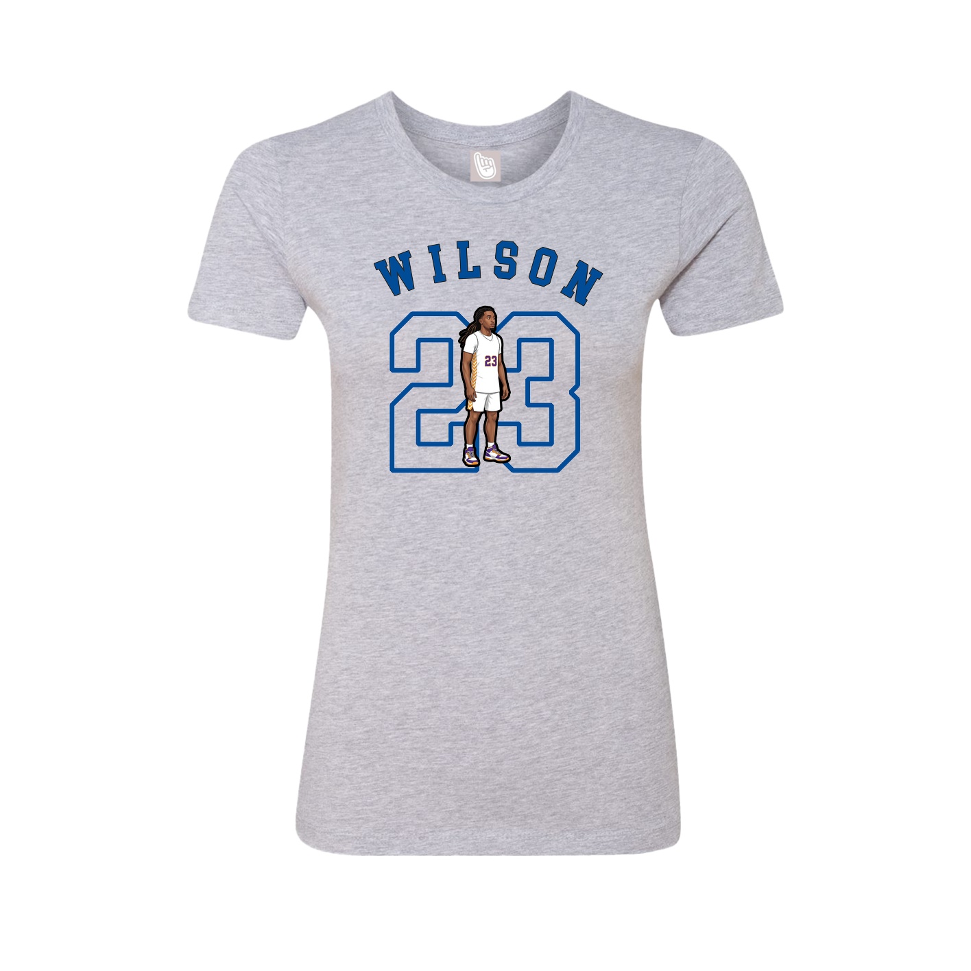 Fitted Women's Tee — Shirsey Arch in Grey