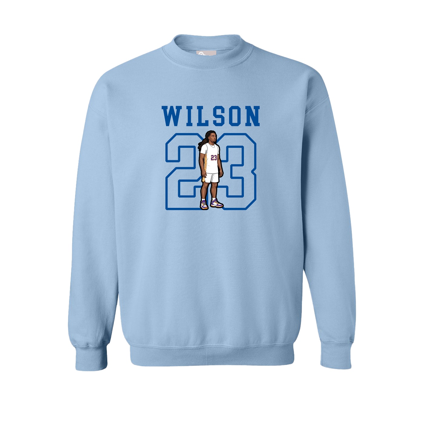 Fleece Crew — Shirsey in Light Blue