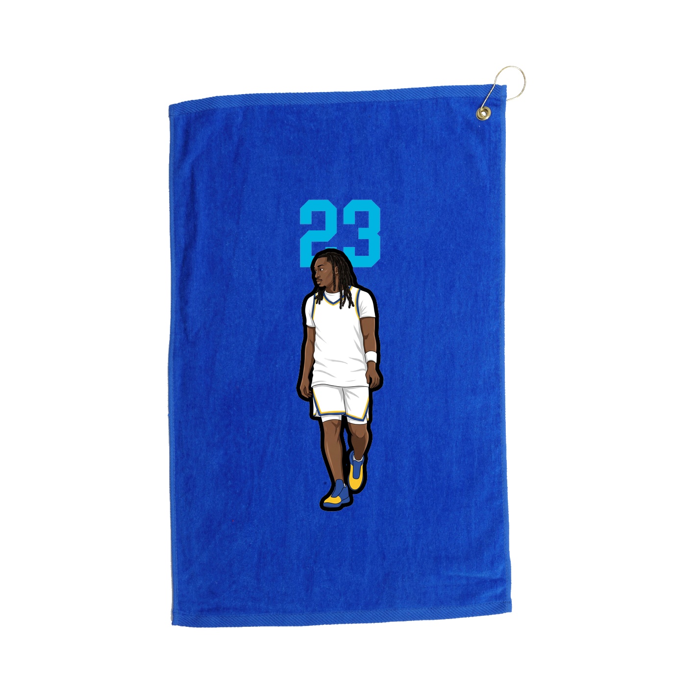 Golf Towel — Number Top in Royal