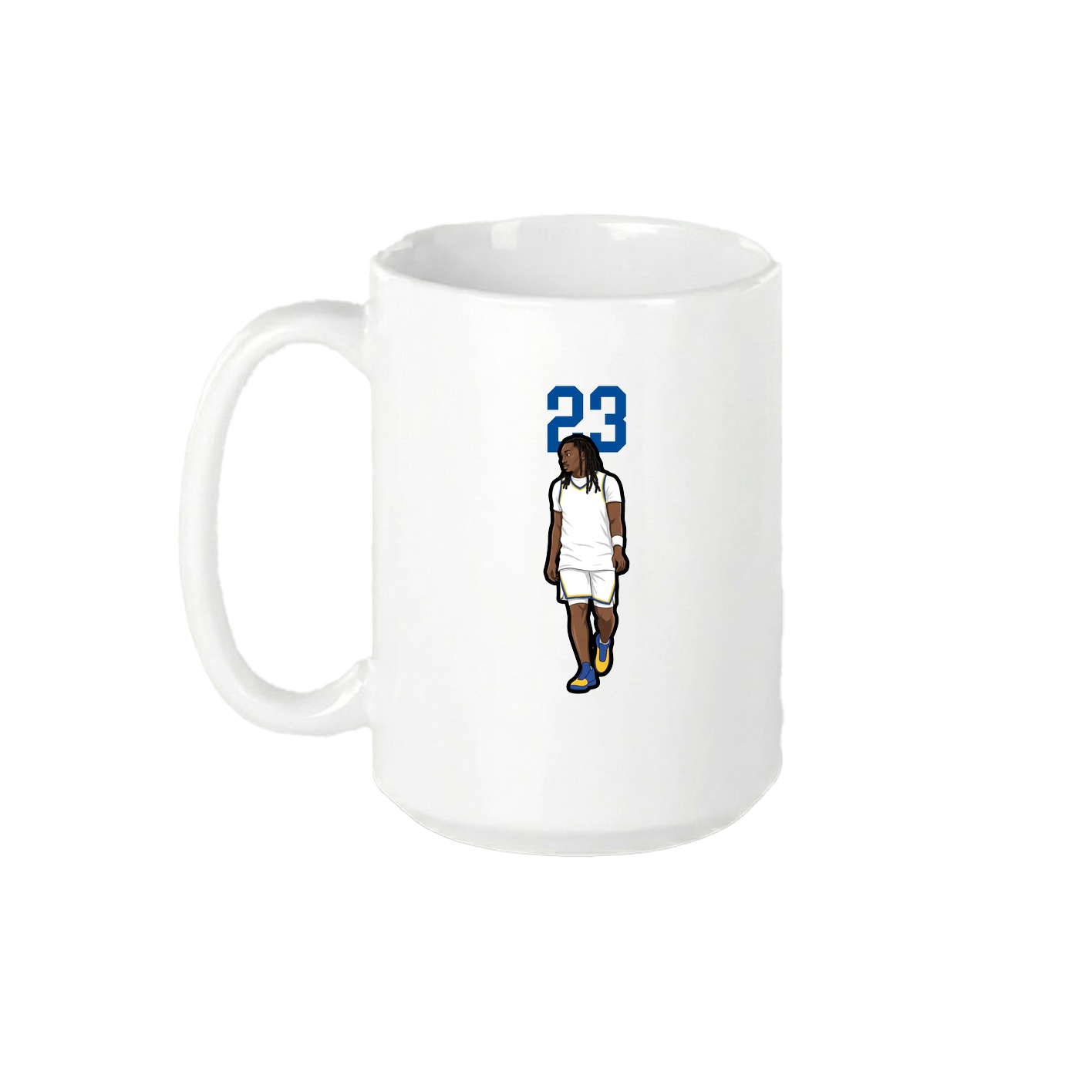 15oz Coffee Mug — Number Top in White