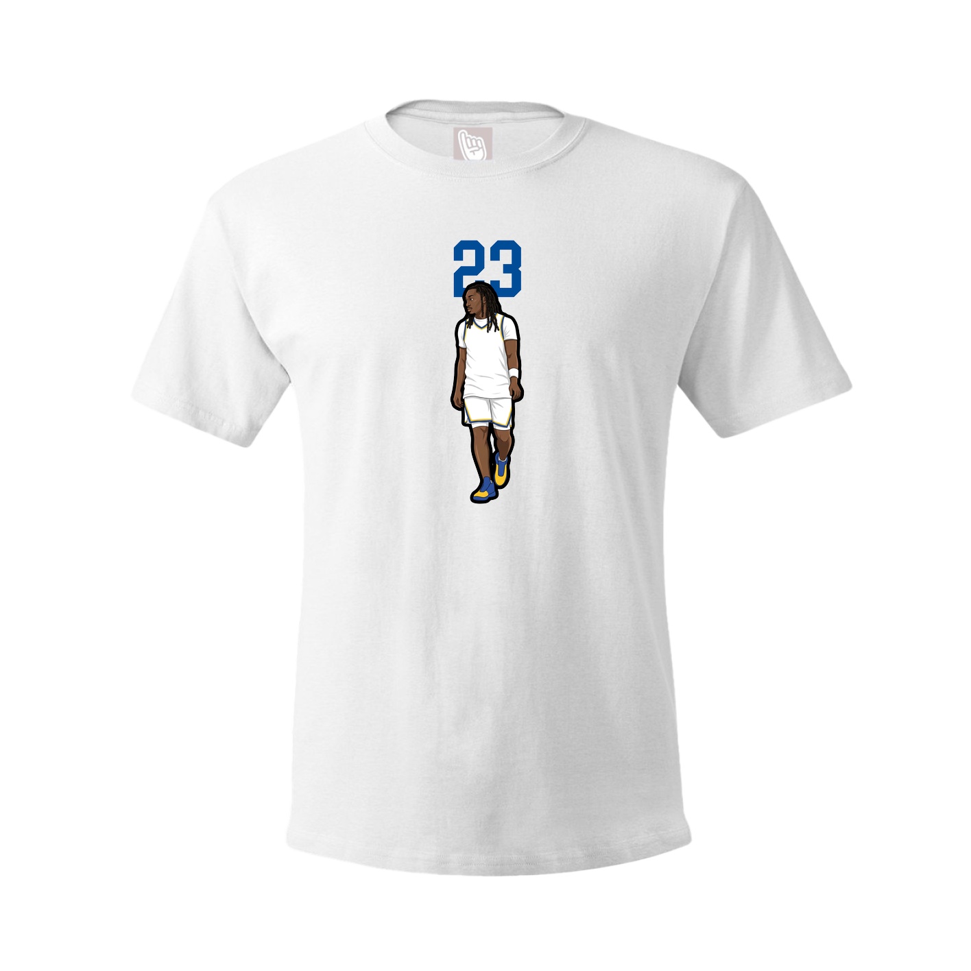 Youth Tee — Number Top in White
