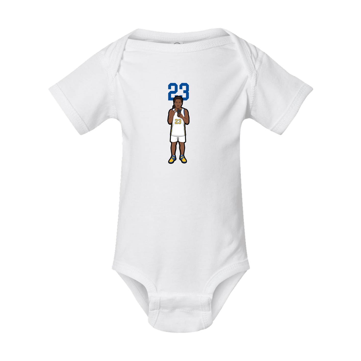 Baby Onesie — Number Top in White