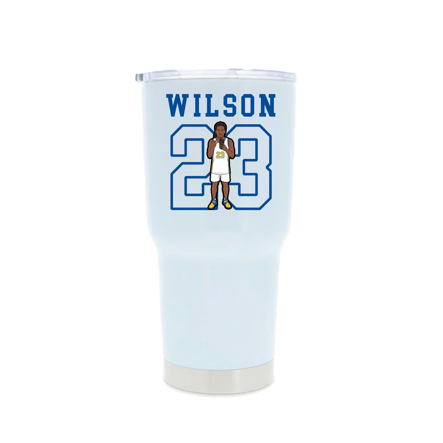 30oz Stainless Steel Tumbler — Shirsey in White