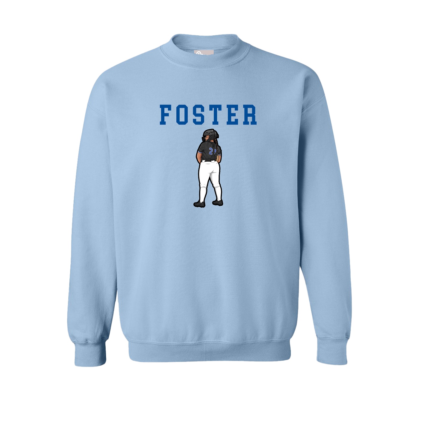 Fleece Crew — Shirsey in Light Blue