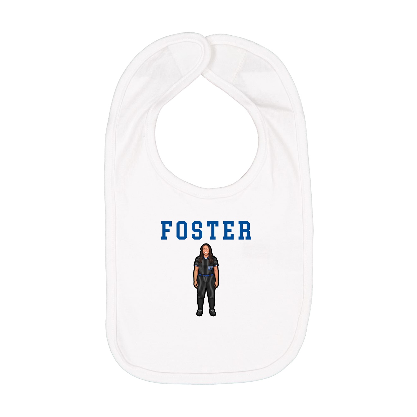 Infant Bib — Shirsey in White