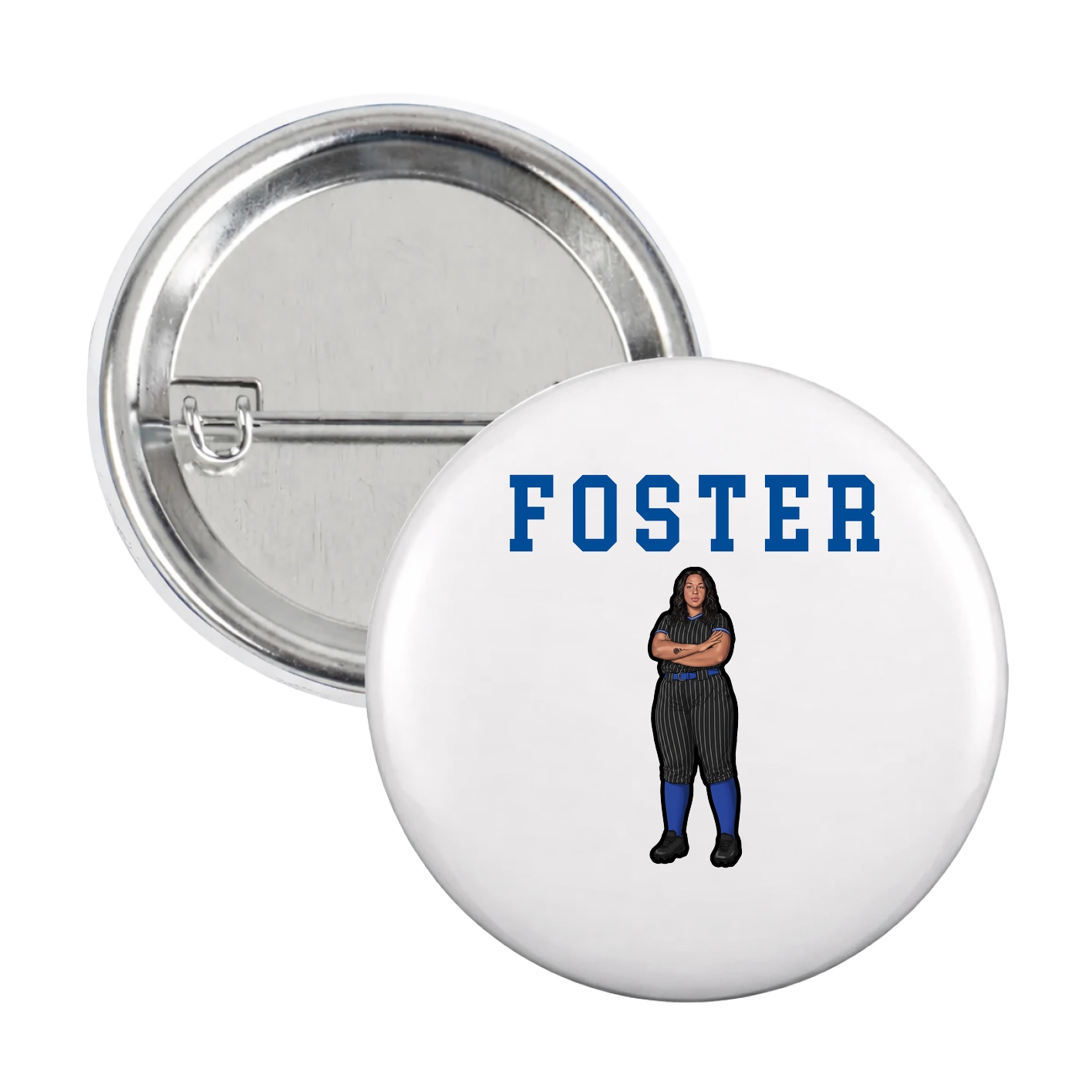 Game Day Button — Shirsey in White