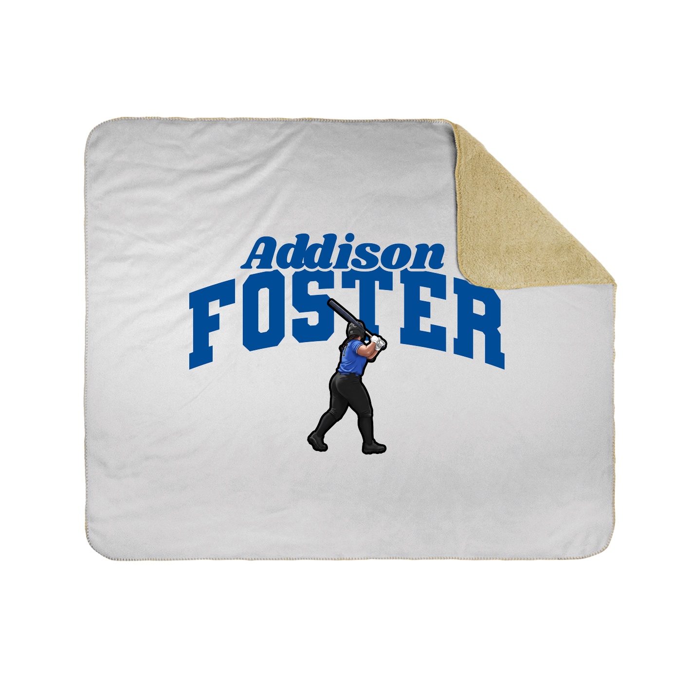Throw Blanket — Signature Arch in White