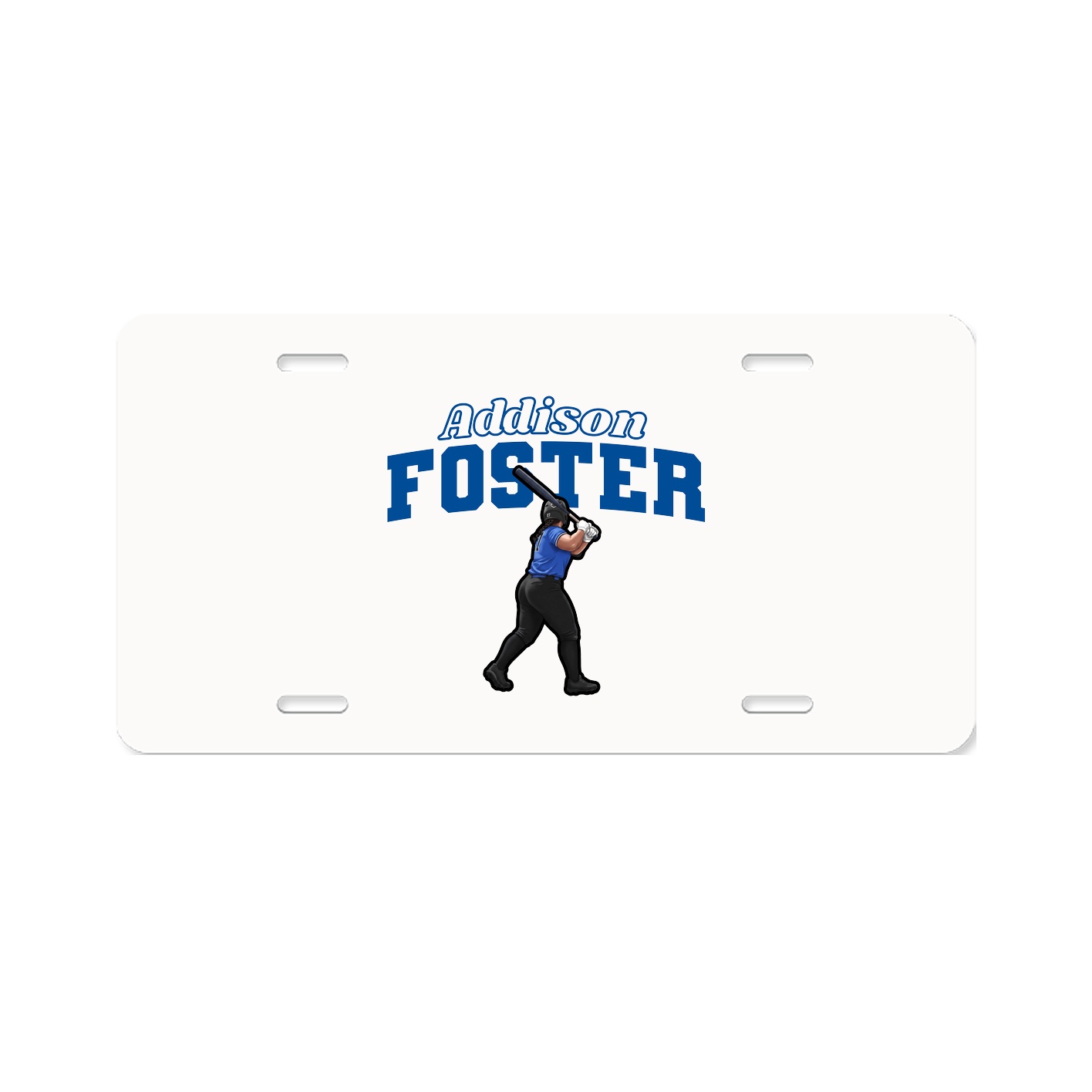 License Plate — Name Arch in Classic