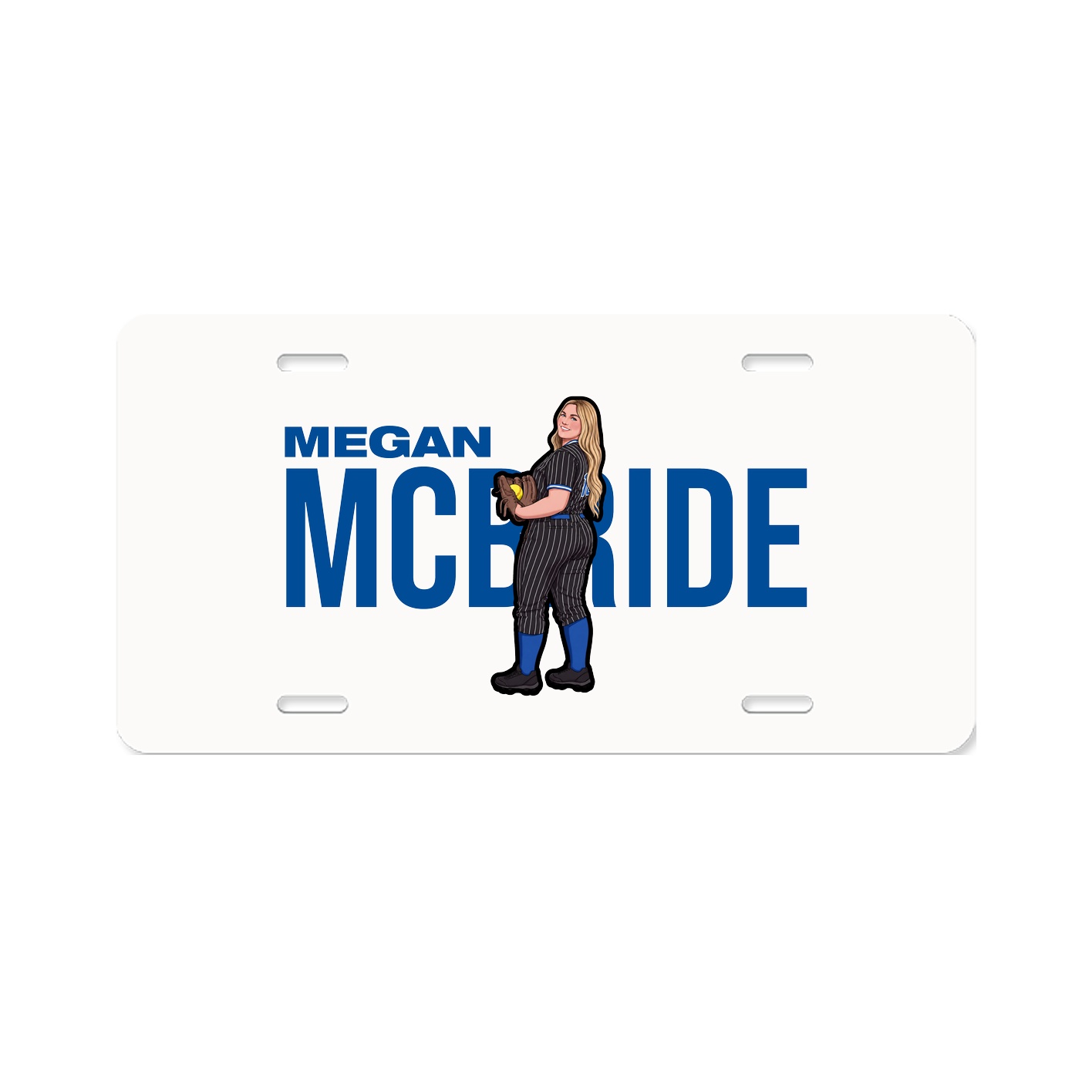 License Plate — Player Name in Classic