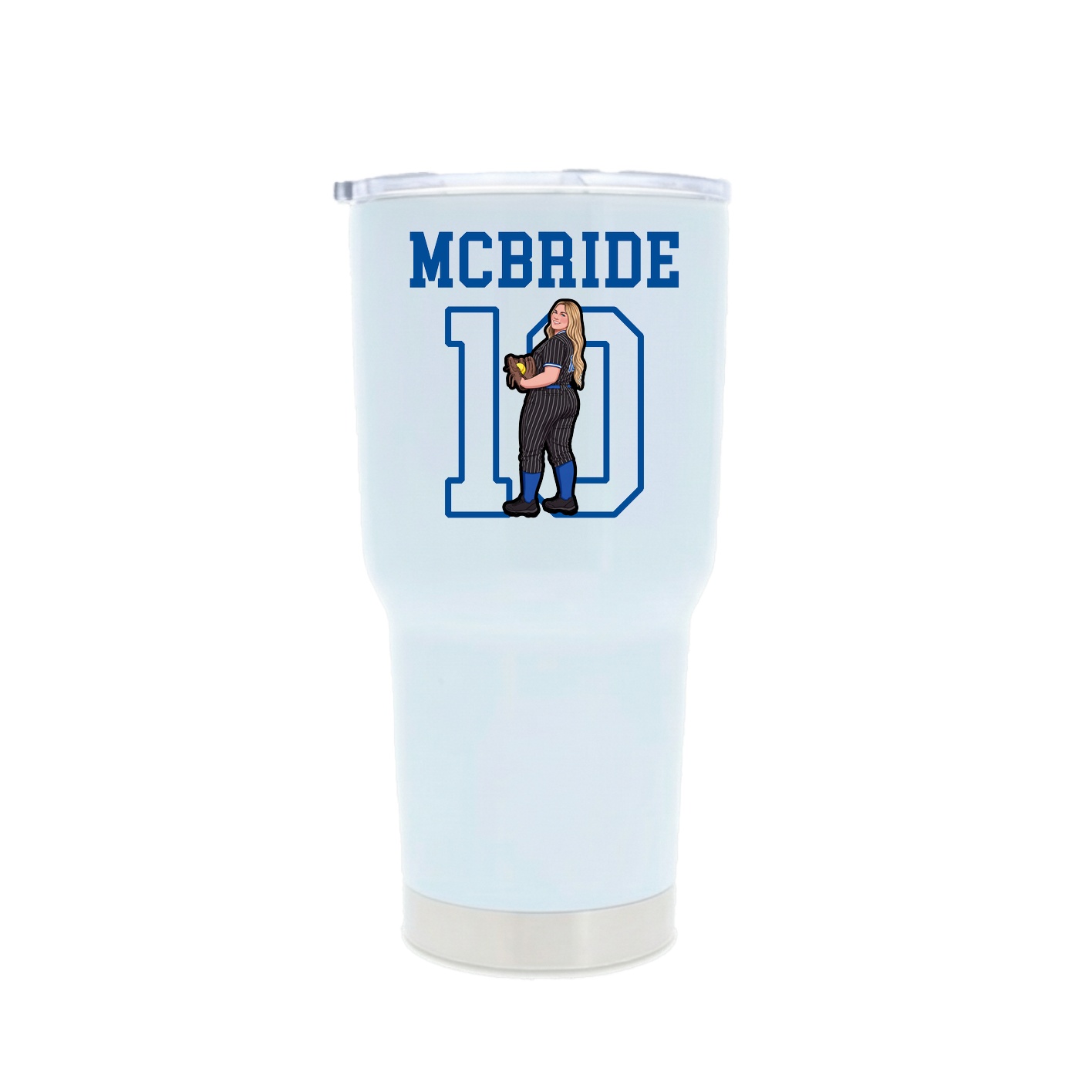 30oz Stainless Steel Tumbler — Shirsey in White