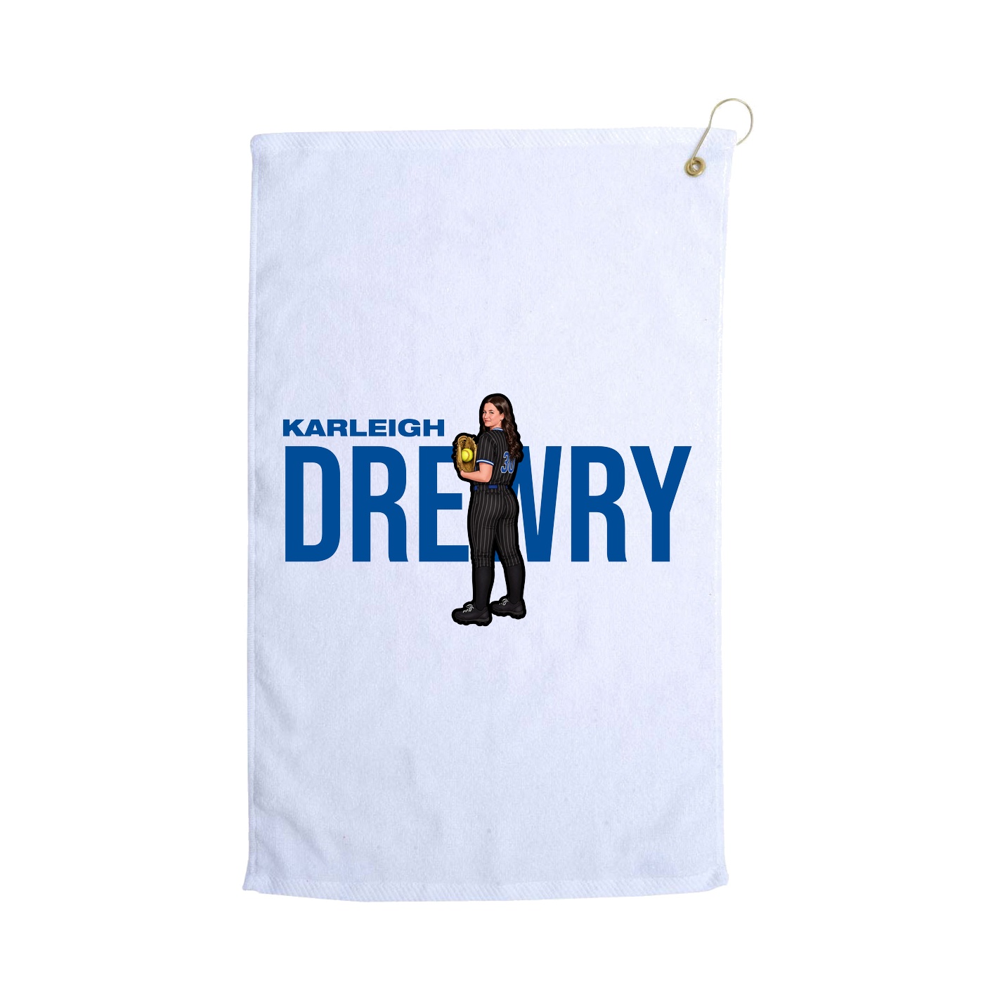 Golf Towel — Player Name in White