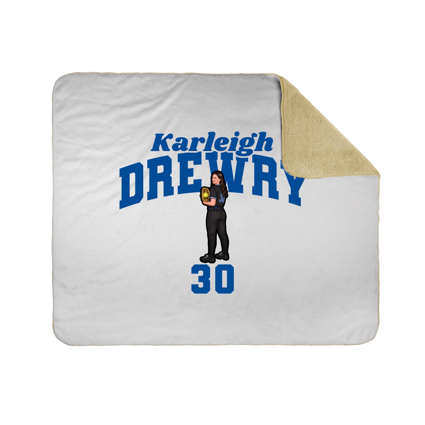 Throw Blanket — Signature Arch in White