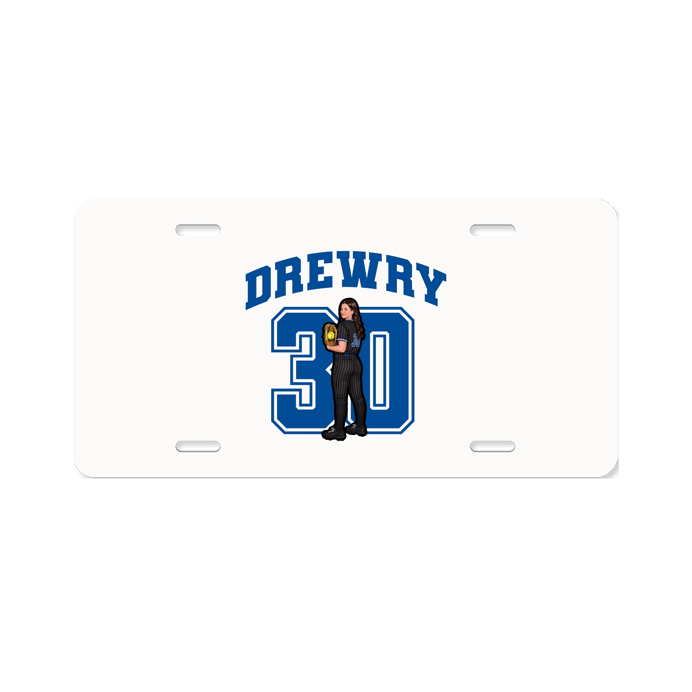 License Plate — Number in Classic