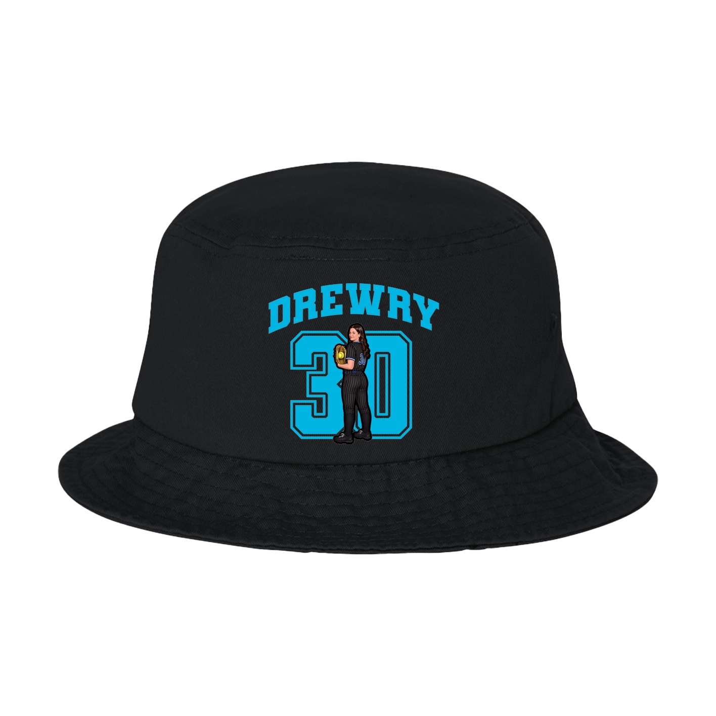 Bucket Cap — Number in Black