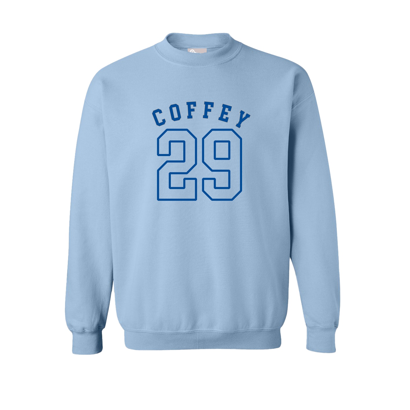 Fleece Crew — Shirsey Arch in Light Blue
