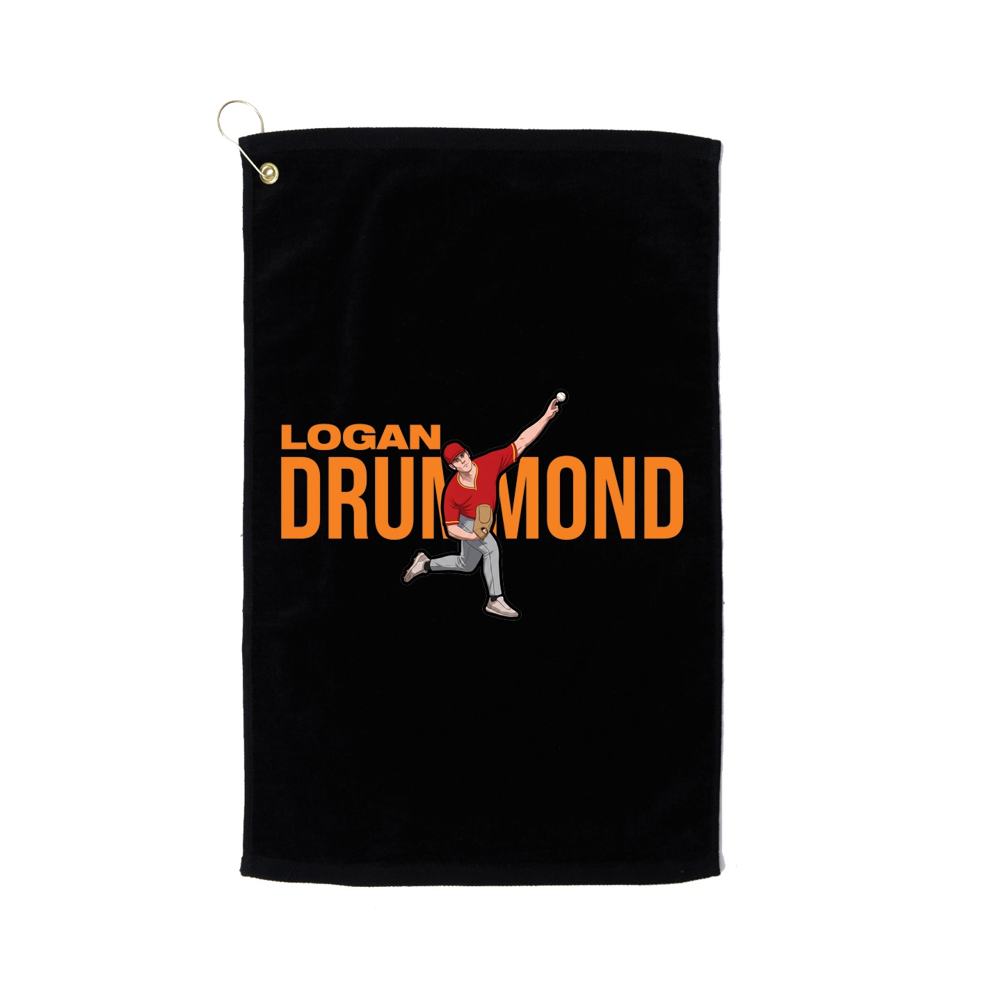 Golf Towel — Player Name in Black